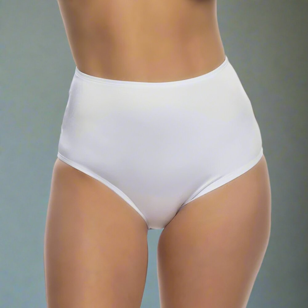 NWT Sexy Women's White Lycra High Waisted Panty Shorts